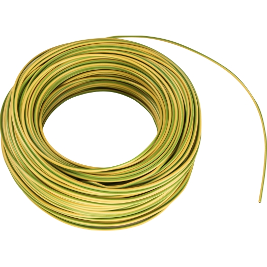 PVC-Aderleitung flexibel H07V-K 2,5 mm² grün-gelb