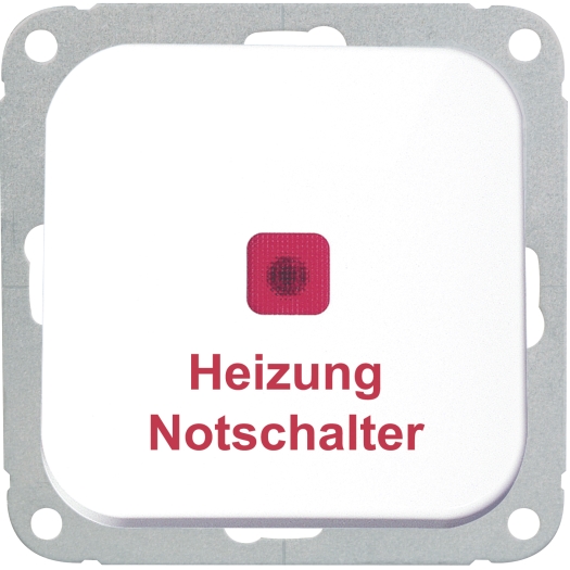 Heizung Notschalter reinweiß OPUS 1