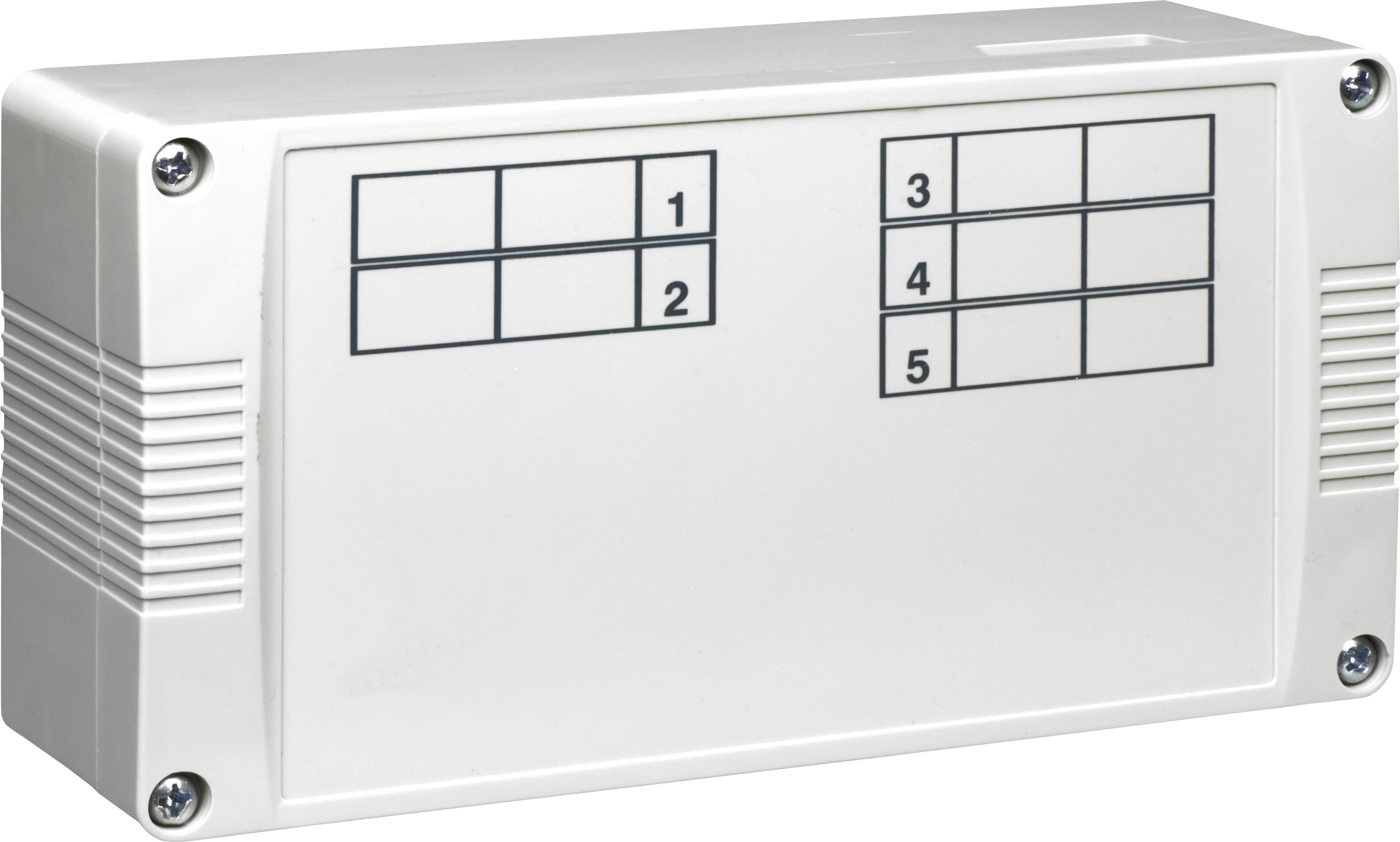 Heizkreisverteiler-Anschlusskasten für 5 Raumtemperaturregler und bis zu 4 Stellantriebe/Thermostat