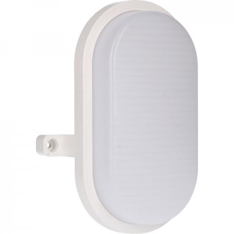 LED-Ovalleuchte, Wandleuchte, 9 W, 900 lm, 4.000 K, IP65, weiß