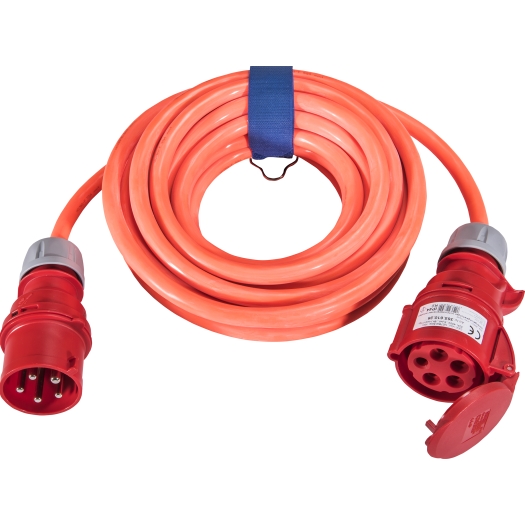 CEE-Verlängerung 32 A H07BQ-F 5 G 4 mm², 25 m, leuchtorange  SiRoX