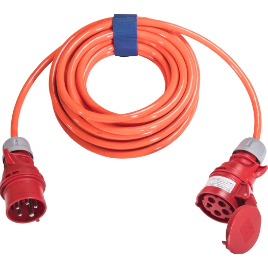 CEE-Verlängerung 16 A H07BQ-F 5 G 2,5 mm², 10 m, leuchtorange  SiRoX