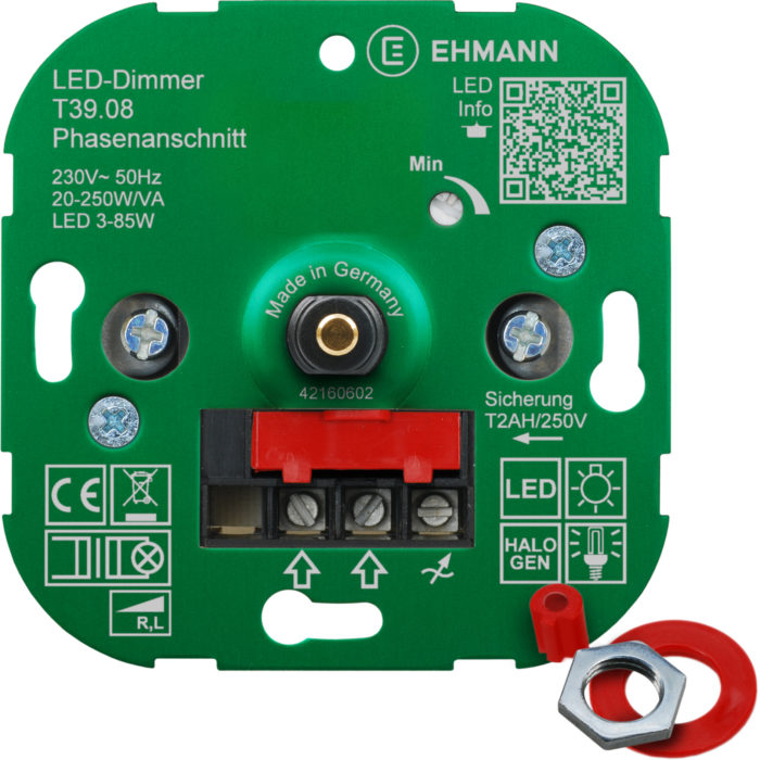 LED Unterputz-Dimmer T39.08, Phasenanschnitt