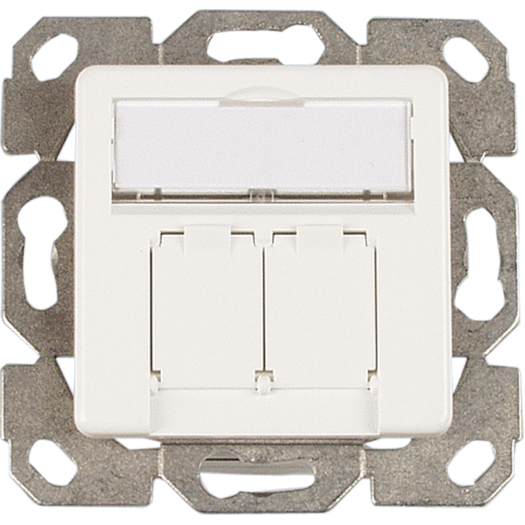 AMJ 45 Daten-Anschlussdose "CAT 5e" und "CAT 6+" CAT 6+, 2-fach