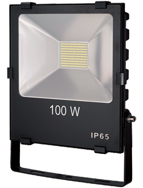 Premium-LED-Strahler 100 Watt, 12.000 lm, IP 65, Anschlussleitung 3 m, Schutzklasse 1