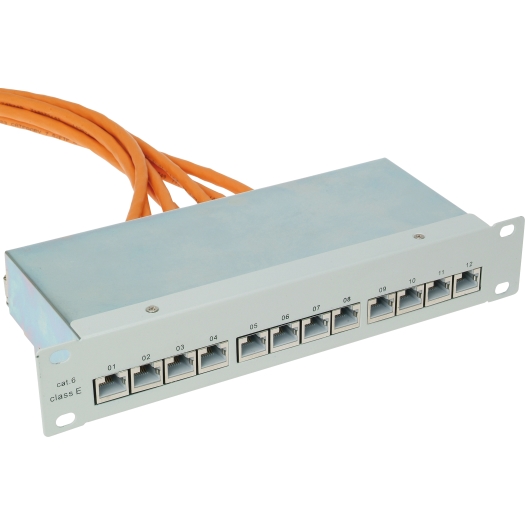 Patchfeld 10" (Zoll) 12 Ports