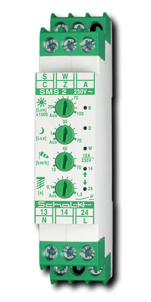 Sensorgesteuerte Motorsteuerung für Wind SW 4 und Licht SL 2, 203V AC/REB