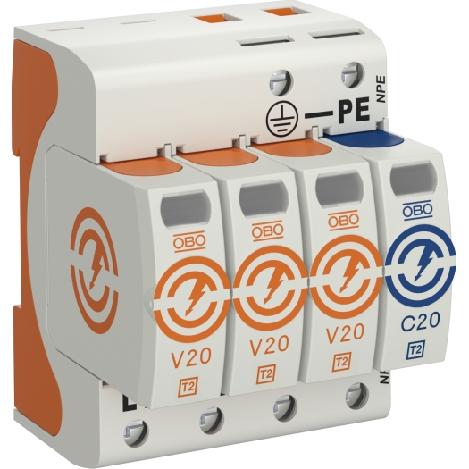 Überspannungsableiter 4-polig "V 20-C/3" V20-3+NPE-280