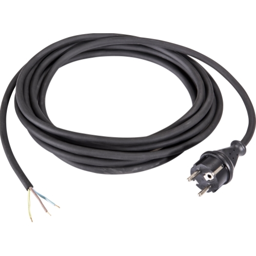 230 V-Anschlussleitung H07RN-F 2 x 1,5 mm², mit Konturenstecker 10 m