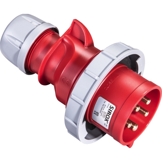 CEE-Stecker IP 67, 5-polig, 400 V, 6 h 32 A SiRoX