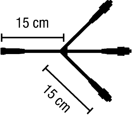 QUICK FIX Verteiler 3-fach, weiße Leitung