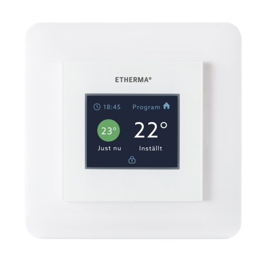 Schaltereinbauthermostat mit Touchpad & Programm, weiß, 5-35 °C, 16 A