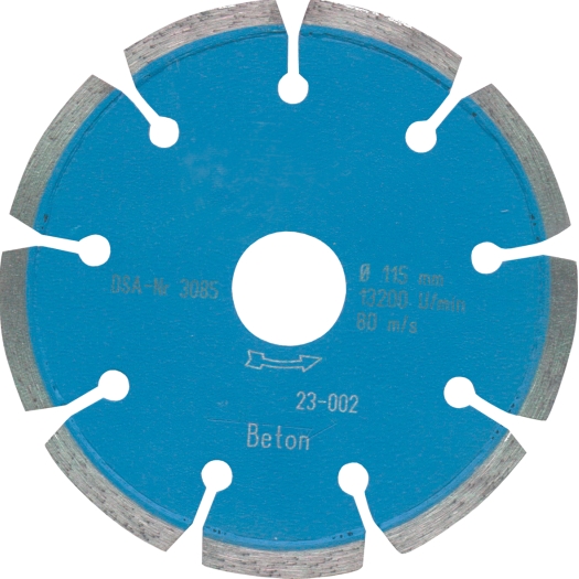 Diamant-Trennscheibe "BETON LC" Ø 150 mm, 9 Segmente 40 x 2 x 10 mm