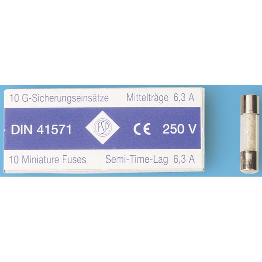 G-Schmelzeinsätze mittelträge, 5 x 20 mm 2,0 A