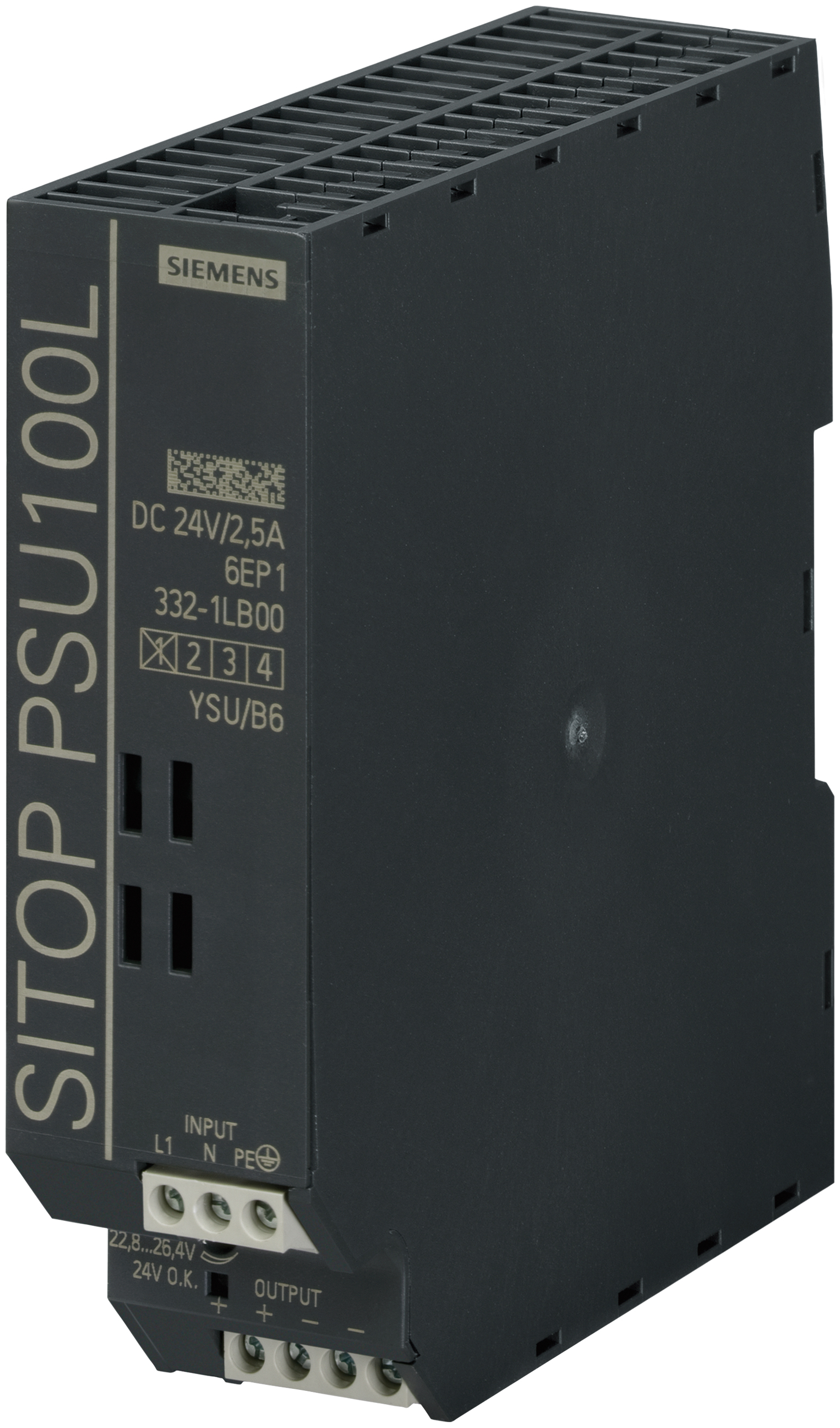 Stromversorgung SITOP PSU100L, 1-phasig DC 24 V/2,5 A