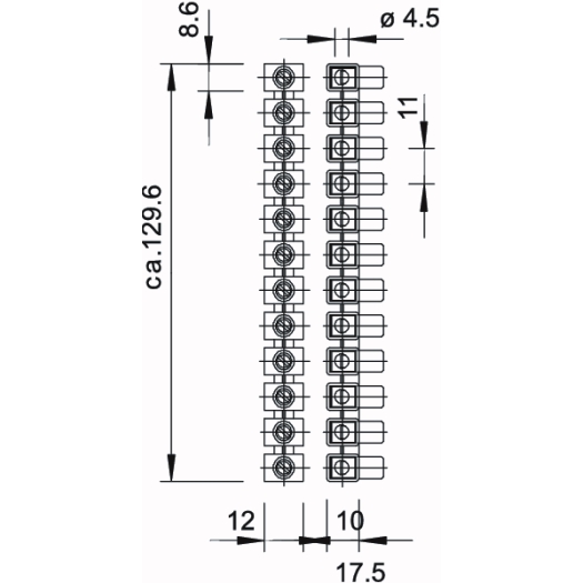 Dolü-Abzweigklemme einseitig geschlossen 2,5mm², PA, sortiert