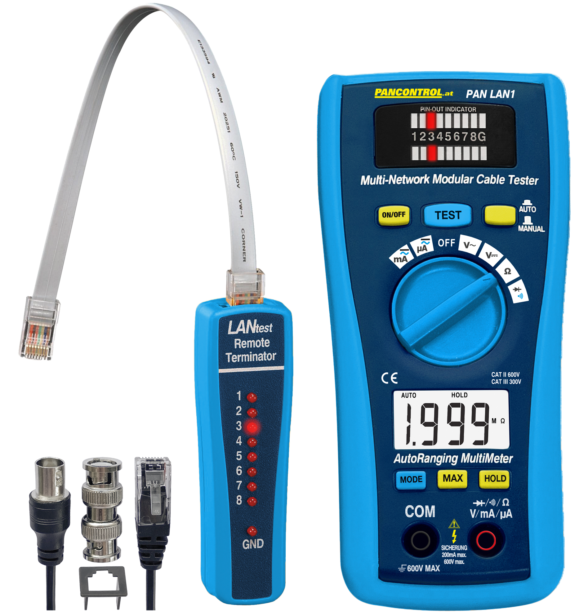 LAN-Tester mit integriertem Multimeter LAN-Test