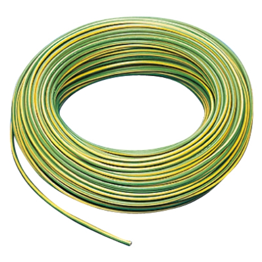 PVC-Aderleitung starr H07V-U 1,5 mm² grün-gelb