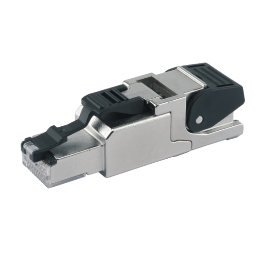 feldkonfektionierbarer RJ45-Steckverbinder MFP8 T568 B Cat.6A(IEC), AWG26/1-AWG24/1, AWG27/7-AWG24/7