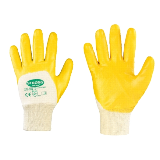 Nitril-Baumwollhandschuh STRONG HAND 7 (M)