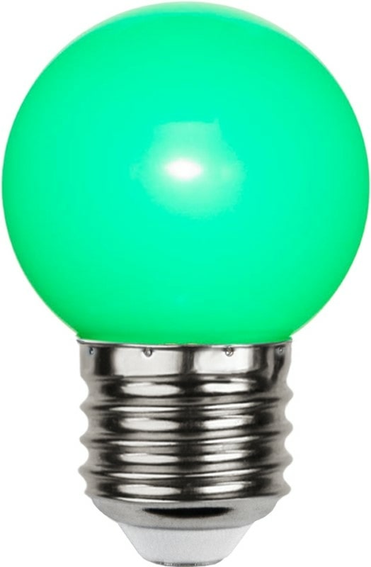 LED in Tropfenlampenform - E27 "bunt" grün, 1W, 6lm