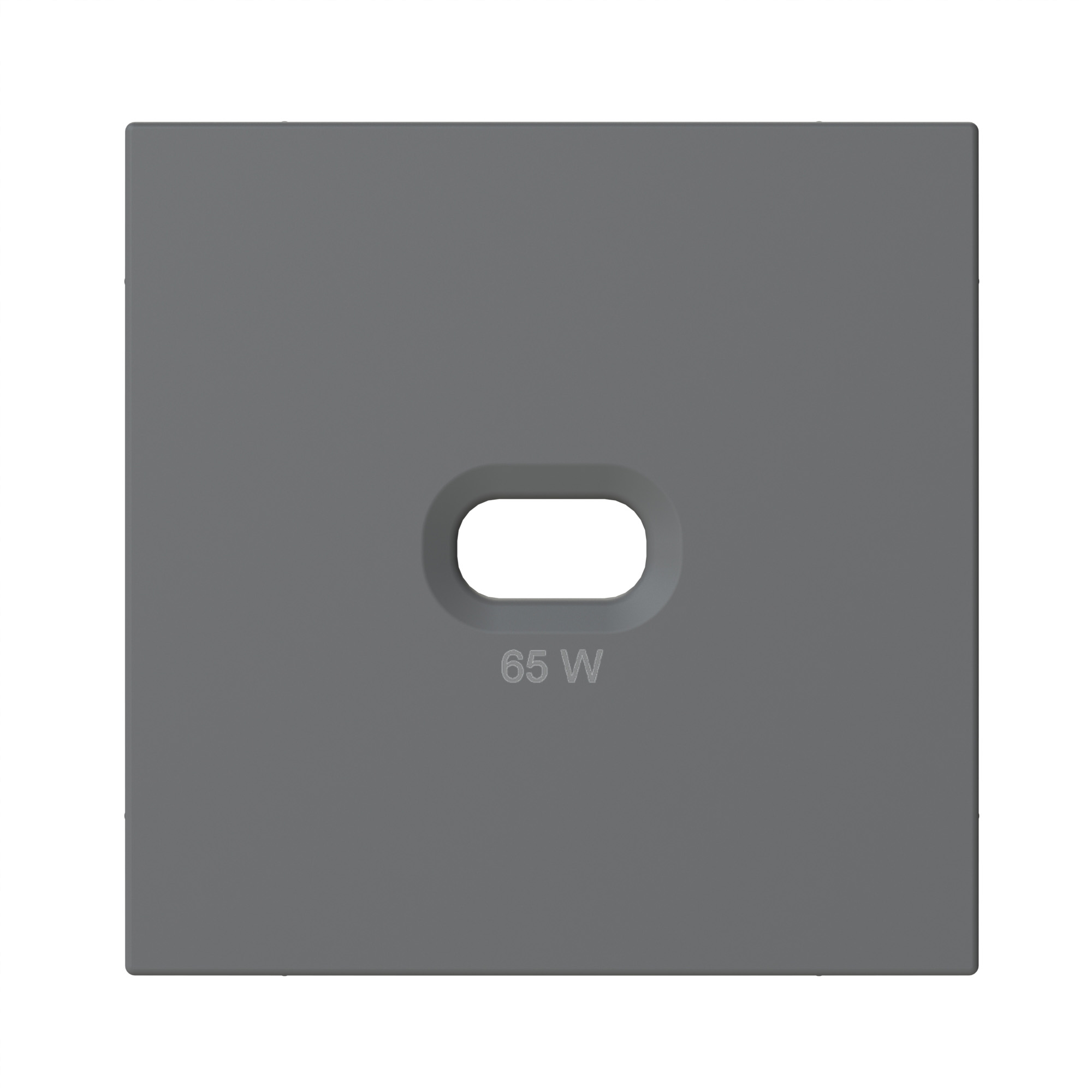 Abdeckplatte für USB-C Steckdose 65 W anthrazit-seidenglanz OPUS 55
