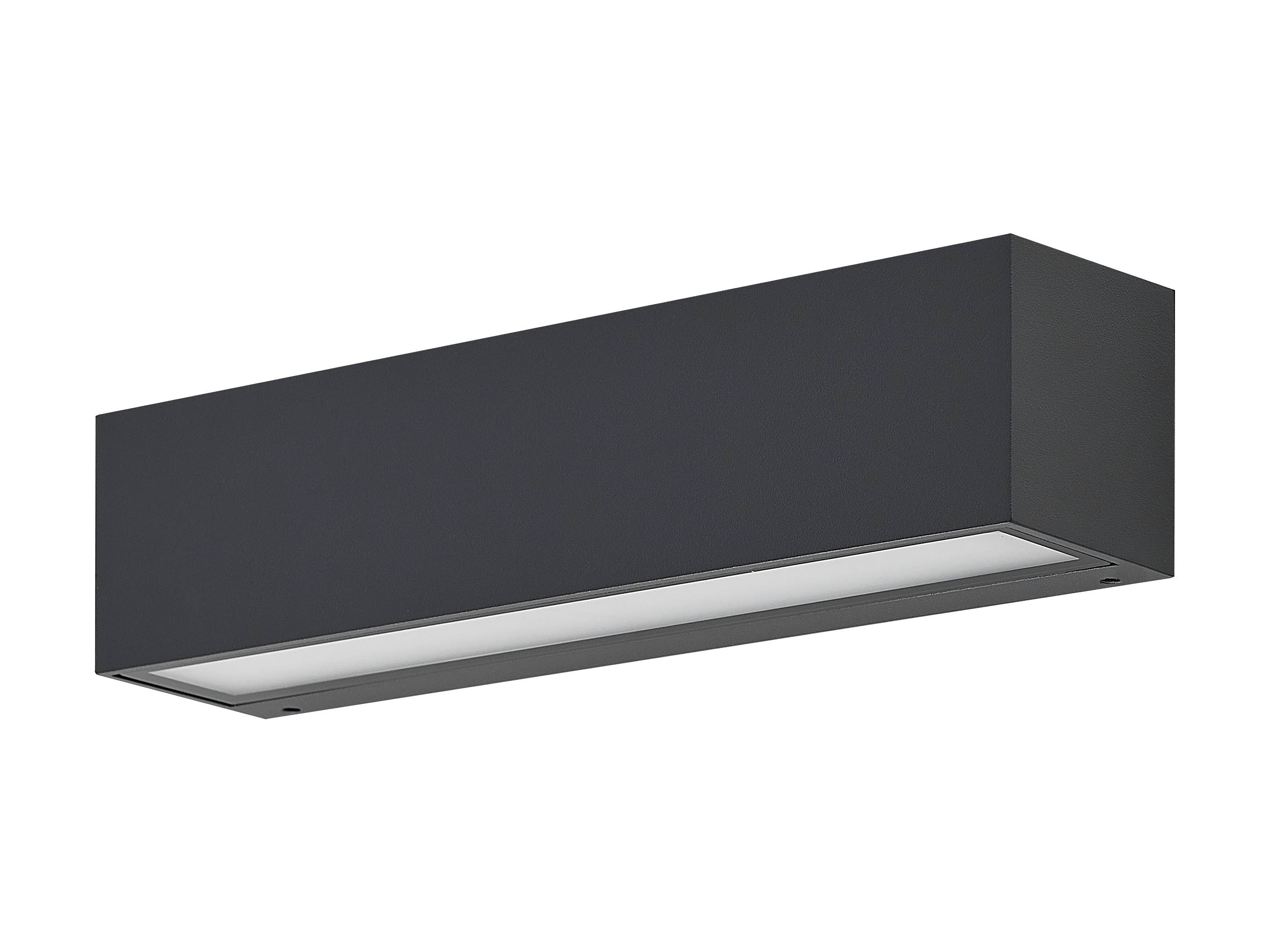 LED-Wandaufbauleuchte aus Aluminium, 15 W, direkter und indirekter Lichtaustritt, anthrazit, IP65