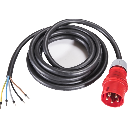 CEE-Anschlussleitung H07RN-F 5 G 4,0 mm², mit CEE-Stecker 32 A, 400V 3 m SiRoX