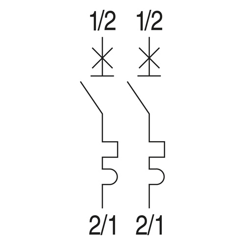 Leitungsschutzschalter 2-polig "EPC 611" C 20 A 6 kA