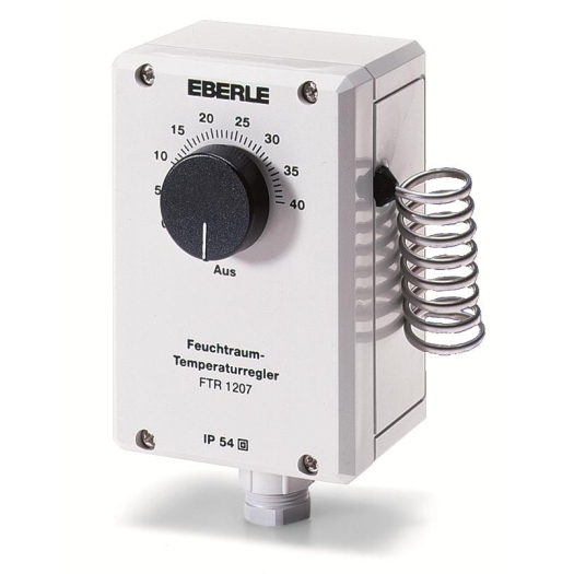 Feuchtraumtemperaturregler, 0...40C, AC 230V, 1 We, 16 A, Außenskala