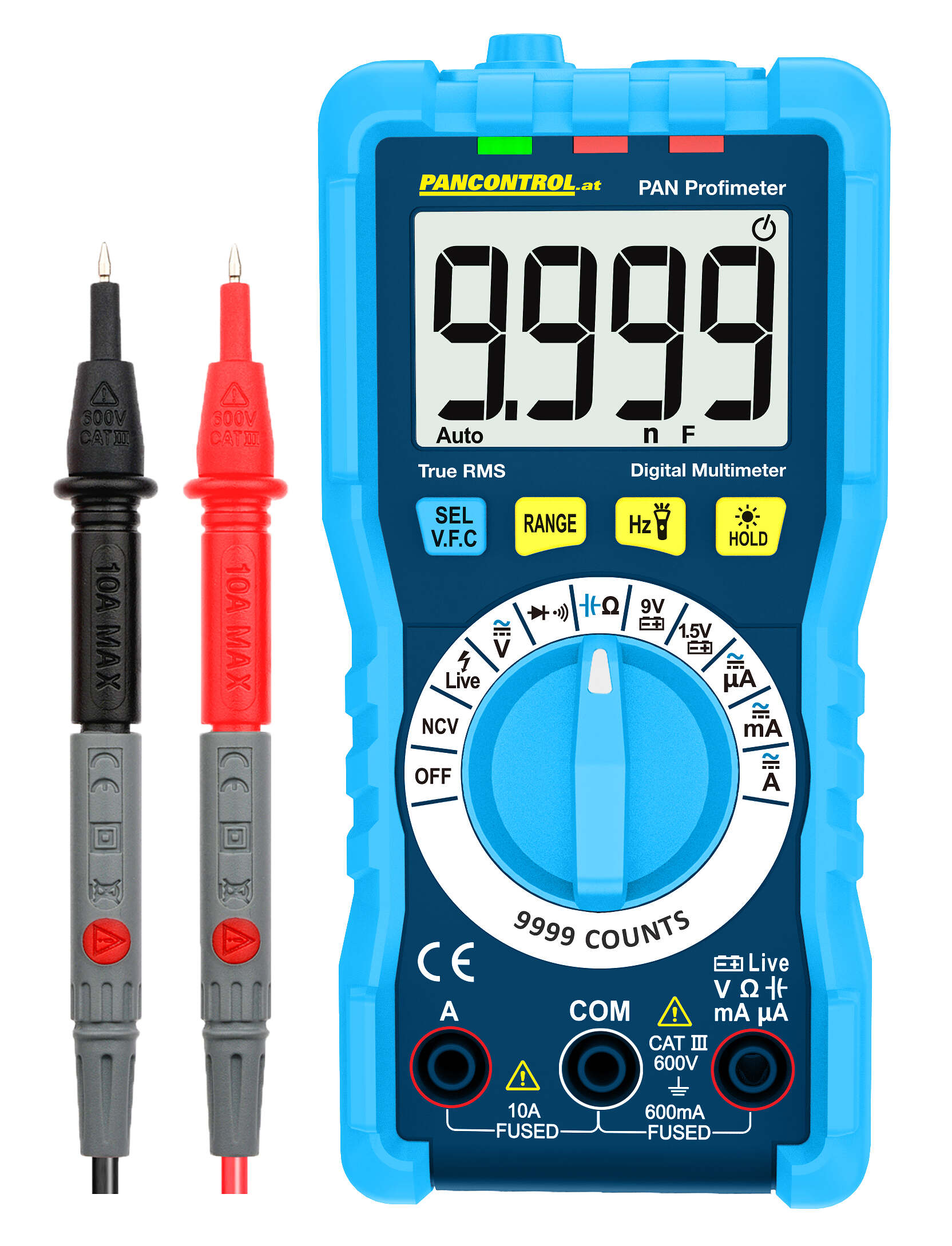 Digital-Multimeter True RMS CAT III 600V PAN Profimeter