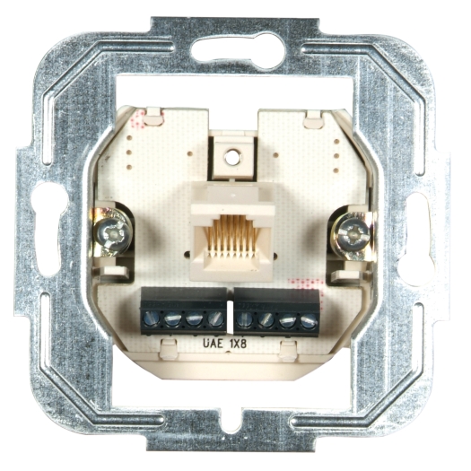 Modular- /ISDN-Anschlussdose 1-fach 8-/8-polig Einzeldose