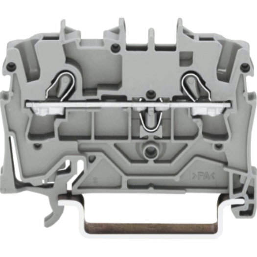 2-Leiter-Durchgangsklemme, grau 0,5-6,0 mm²/10 mm²