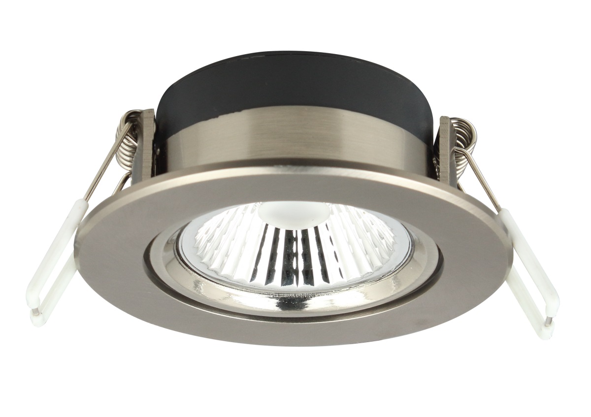 LED-Downlight nickel 6 W komfortweiß 927