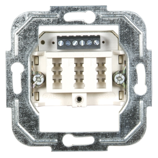 TAE-Anschlussdose 3-fach 2 x 6/6 NF/F-kodiert