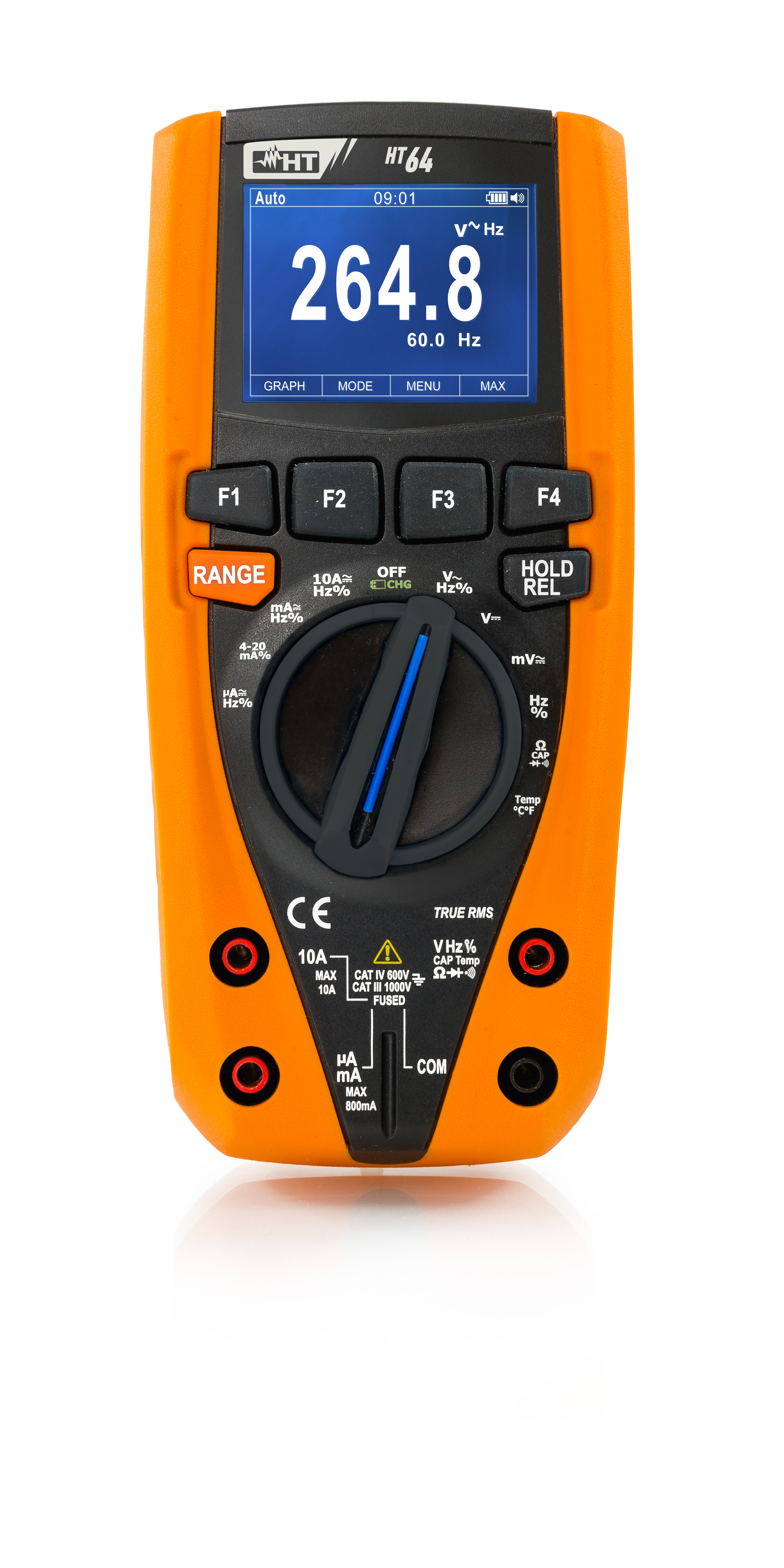 Digitales Multimeter TRMS, 4 stellige Anzeige, 6000 Digits, Datenlogger, Bargrap