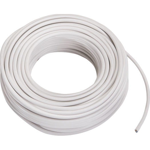 PVC-Leitung H05VV-F 3G 1,5 mm², weiß, 100m Ring