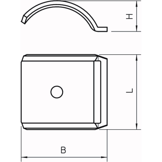 Gegenwanne 16-22mm, St, FT