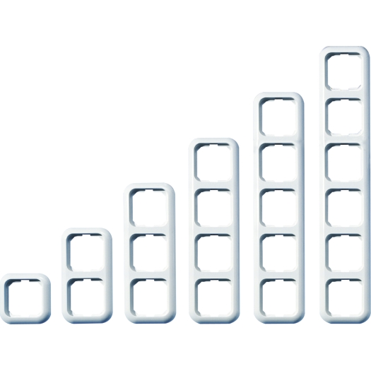 Abdeckrahmen 5-fach alpinweiß OPUS 1 BASIC