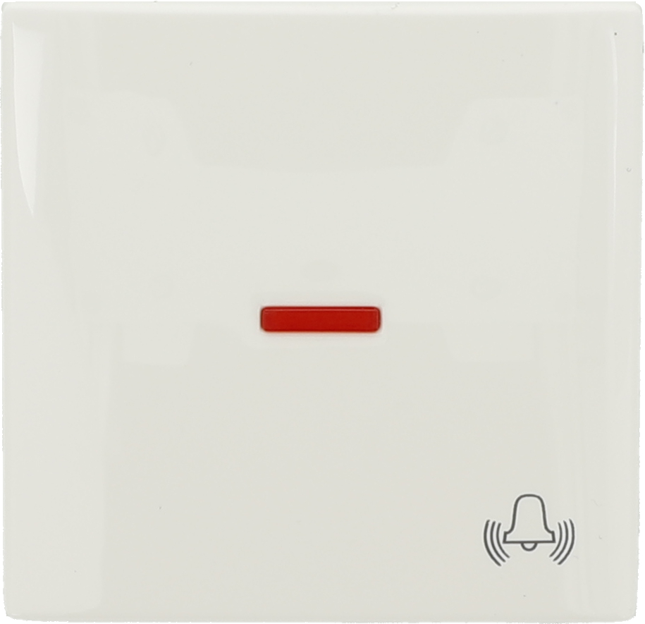 Kontroll-Wippe mit Licht-Symbol alpinweiß RAL 9010 K55