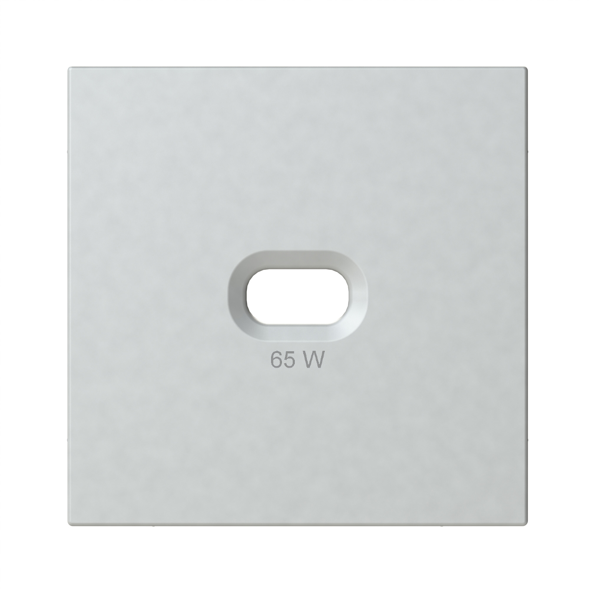 Abdeckplatte für USB-C Steckdose 65 W alu-silber-seidenglanz OPUS 55