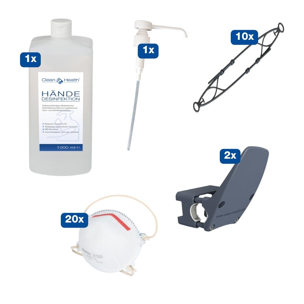 Testpaket mit Hygieneartikeln