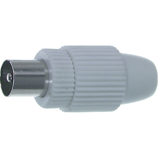 IEC-Koaxial-Zentral-Stecker und -Kupplung, Ø 9,5 mm Stecker CKS 1